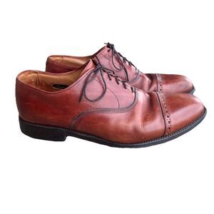 Allen Edmonds Men's Size 10 Byron Brown Leather Oxfords Dress Shoes Casual